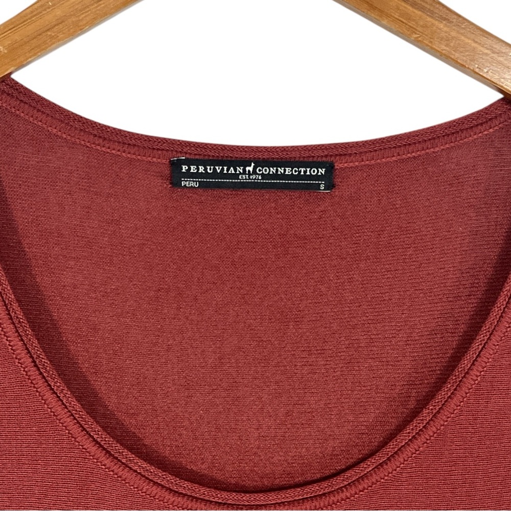 Peruvian Connection Long Sleeve Asymmetrical Hem … - image 5